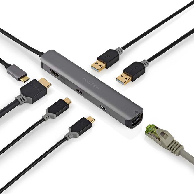Hovedbilde Nedis USB 6-i-1 USB 3.2 Multi-Port Adapter