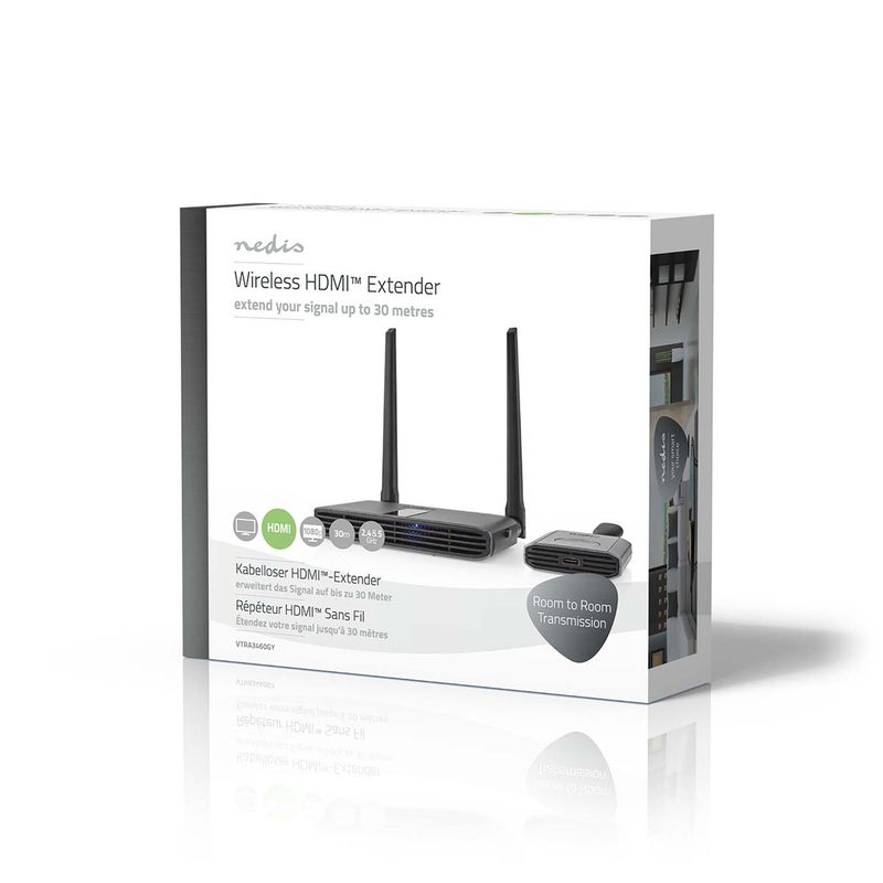 Nedis Trådløs HDMI-Sender, 30m, Full HD 1080p