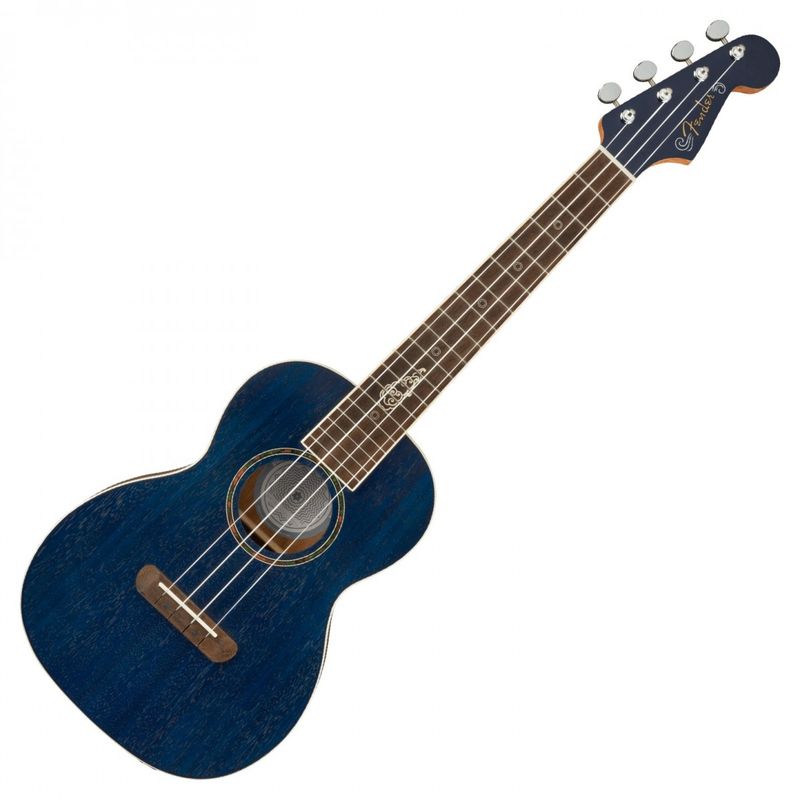 Fender Dhani Harrison Ukulele, WN,Sapphire Blue