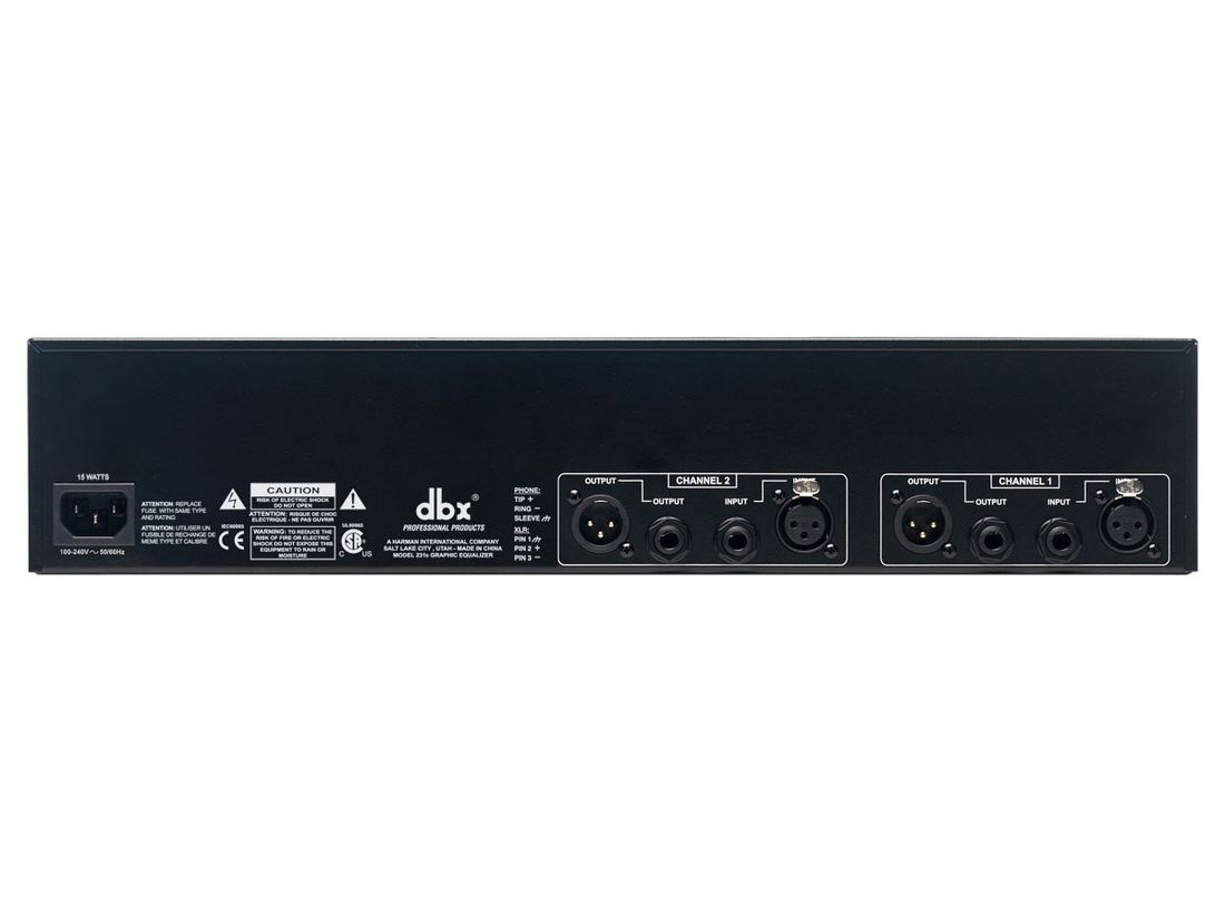 DBX 231 Grafisk Equalizer, 2 x 31 bånd