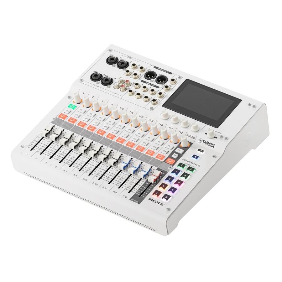 Yamaha MGX12VW, 12 kanals Digital Mixer m/ Multi-track USB og Video, White