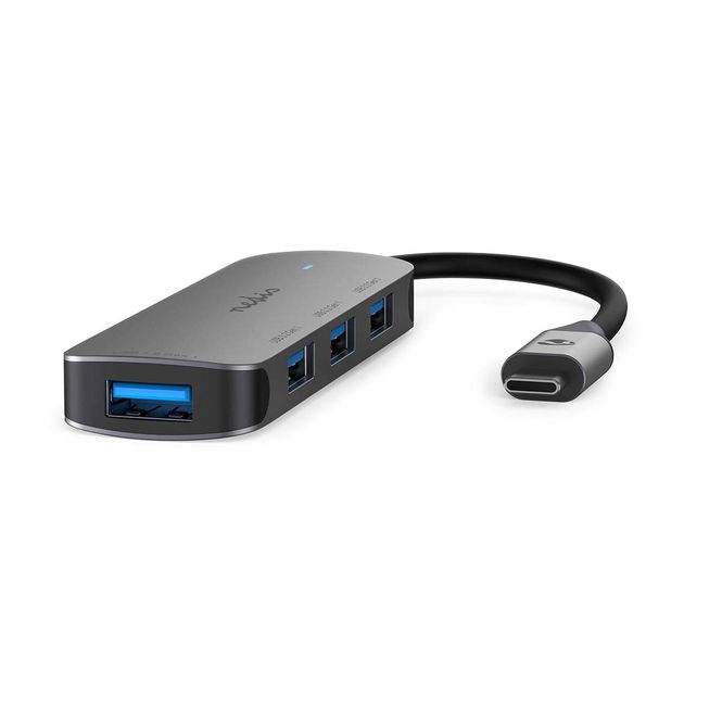 Hovedbilde Nedis USB-hub med 4x USB-A 3.2 Gen 1-porter, 5 Gbps