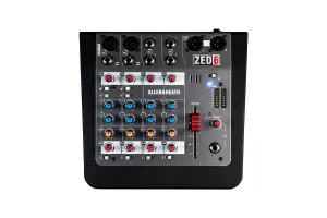 Hovedbilde A&H ZED-6, 6 kanals Mixer, 2 Mono 2 Stereo