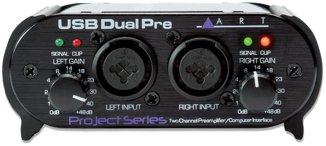 ART USB DUAL PRE Two Channel USB Tube Preamp