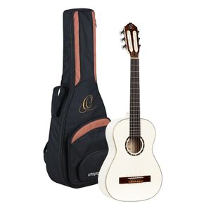 Hovedbilde Ortega R121-1/2, Gloss White Nylonstrengsgitar 