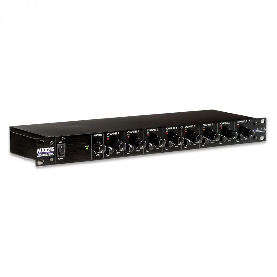 ART MX821S – 8-kanals stereo rackmikser