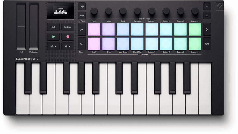 Novation LaunchKEY MINI 25 MK4, USB/MIDI kontroller