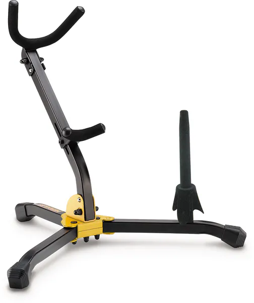 Hercules DS532BB stativ for alt/tenorsax med ekstra holder til fløyte/klarinett