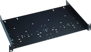 Hovedbilde K&M 49035 Rackhylle i st&aring;l med hull for ulike typer innfestninger, 1U