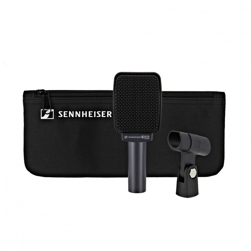 Sennheiser e609 dynamisk mikrofon for gitar, perkusjon og blås, Silver