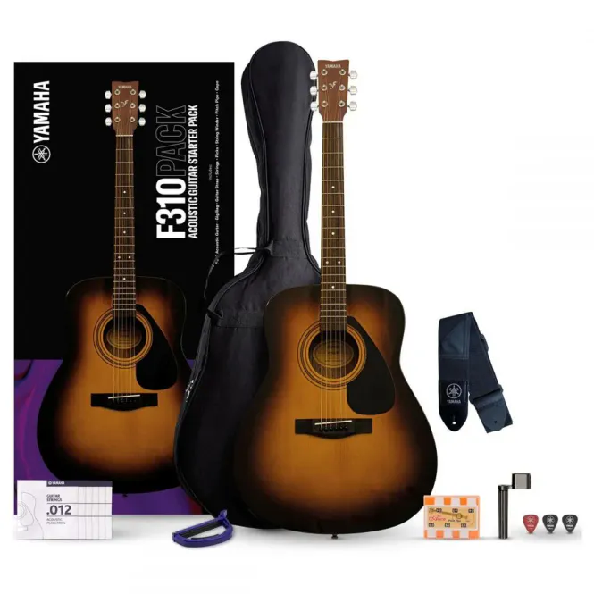 Hovedbilde Yamaha F310PII Akustisk Gitarpakke, Tobacco Sunburst