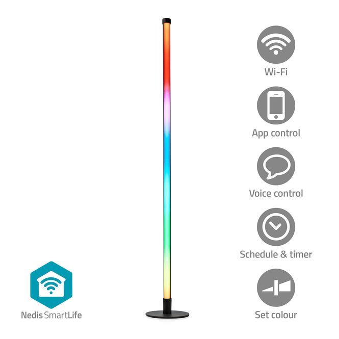 Hovedbilde Nedis SmartLife effekt og humørbelysning, 10W, 105cm høyde, RGBIC, 180lm
