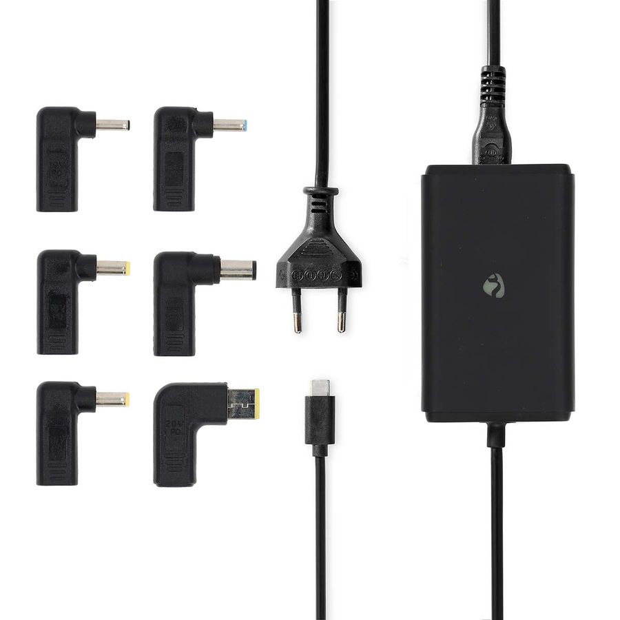 Nedis Notebook Adapter, 65W, 5/9/12/15/20V DC, 2.4/3.0/3.25 A