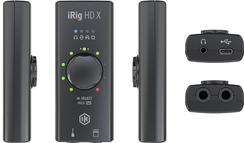 IK Multimedia iRig HD X, Kompakt, 24-bit/96 kHz Lydkort for gitar eller bass
