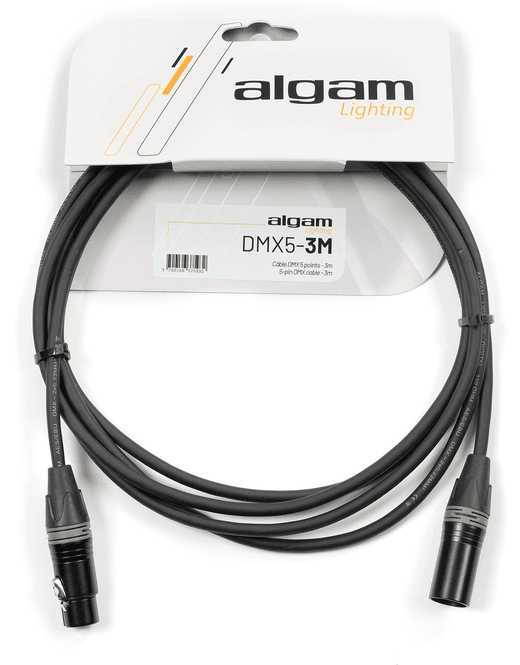Hovedbilde Algam DMX5 - 5-pin DMX-kabel, 110Ω, 3m