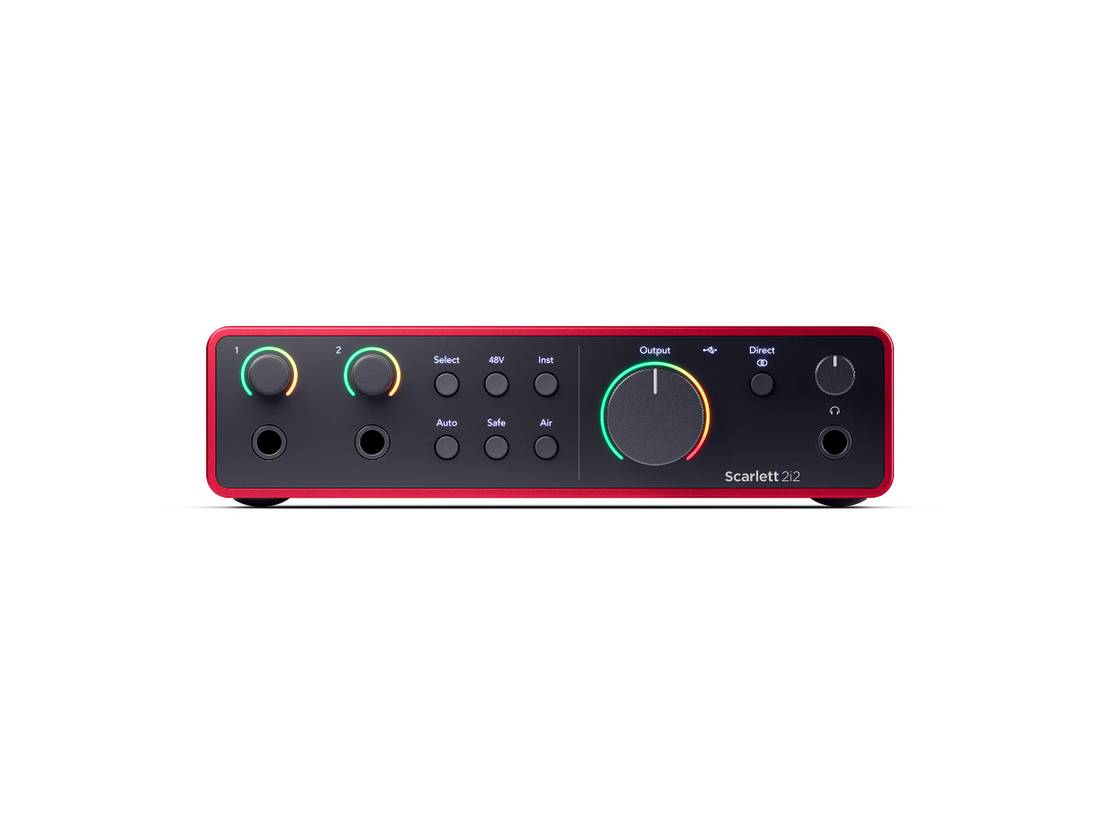 Focusrite Scarlett 2i2 Gen. 4, 2 inn/2 ut USB Lydkort