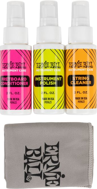 Hovedbilde Ernie Ball EB-4225 Instrument Care, 3-Pack, Alt du trenger for å vedlikeholde instrumentet