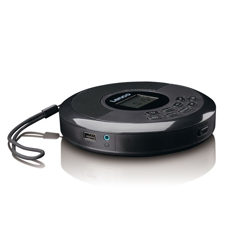 Lenco CD-340BK Discman med Bluetooth® og innebygde høyttalere