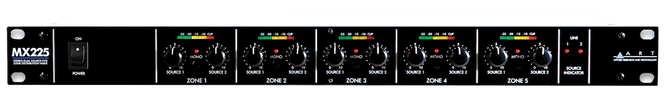 Hovedbilde ART MX225 – 5-soners distribusjonsmikser med 2 stereokilder