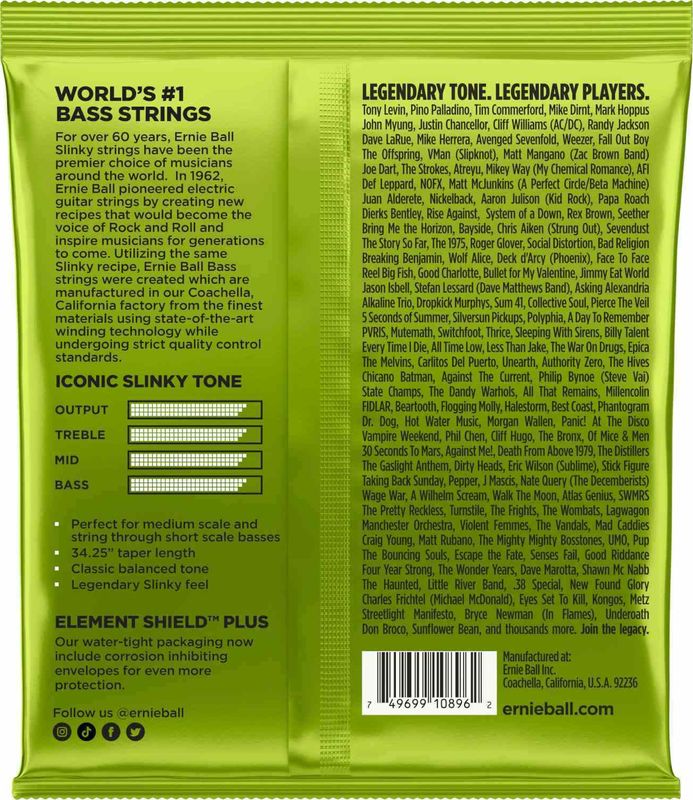 Ernie Ball EB-2856 Regular Slinky Bass, Medium Scale 45-105