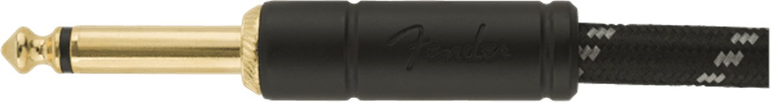 Deluxe Series Instrument Cable, Straight/Angle, 5,7m, Black Tweed