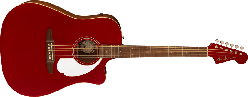 Fender Redondo Player, Walnut Fingerboard, White Pickguard, Candy Apple Red
