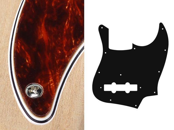 Hovedbilde Boston JB-410-T – Pickguard / Plekterbrett Tortoise for Jazz Bass, 4 ply.