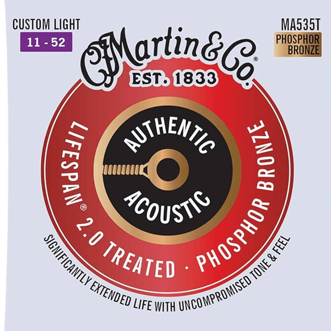 Hovedbilde Martin MA535T 92/8 Lifespan Phosphor Bronze, Akustisk Strenger, 11-52