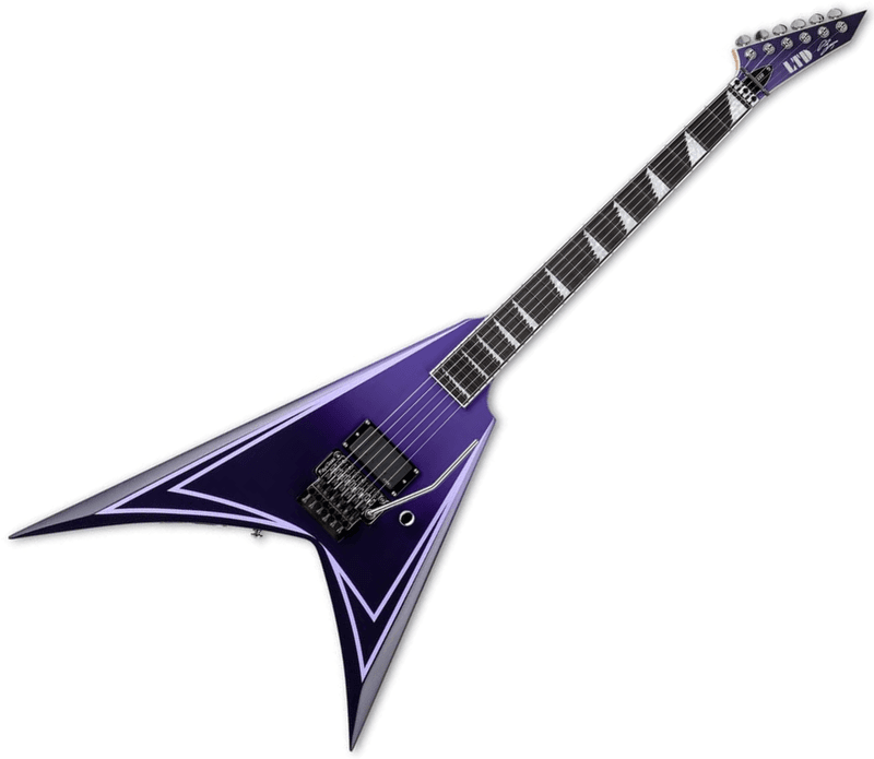 ESP LTD Alexi Hexed Sawtooth Signature Series m/ ESP Deluxe Koffert
