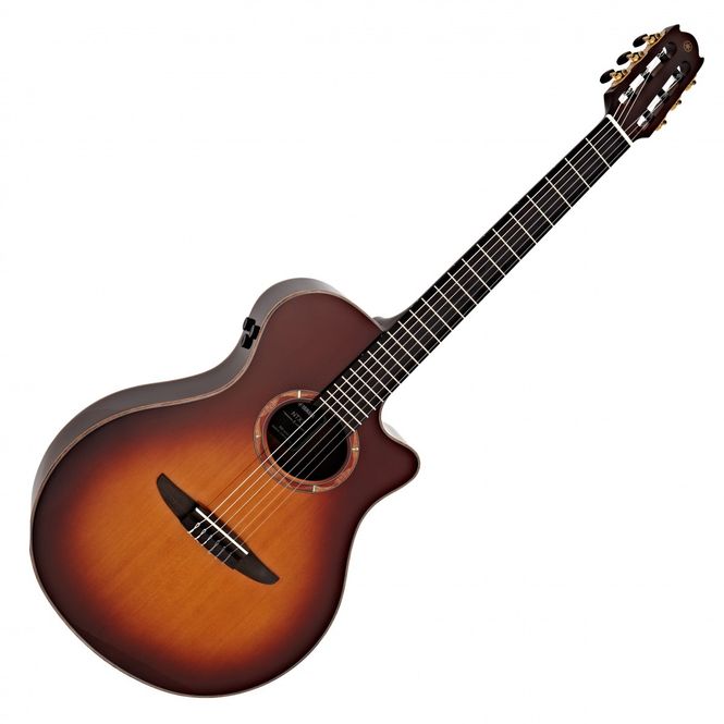 Hovedbilde Yamaha NTX3 nylonstrengsgitar med elektronikk, brown sunburst