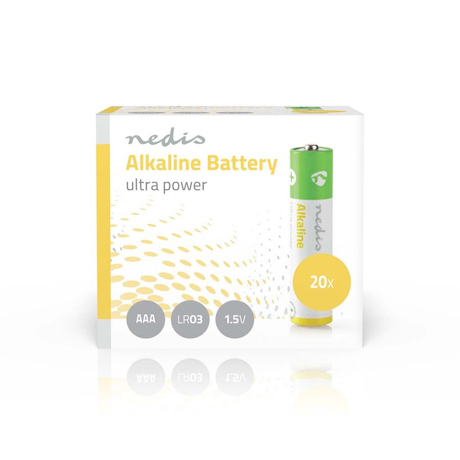 Nedis Alkaliske Batteri AAA, 20 stk.