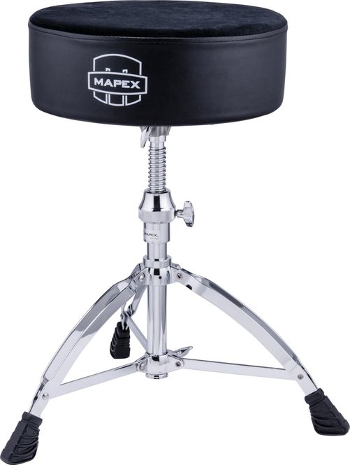 Hovedbilde Mapex T680 trommestol med rundt sete ben med dobbelstag
