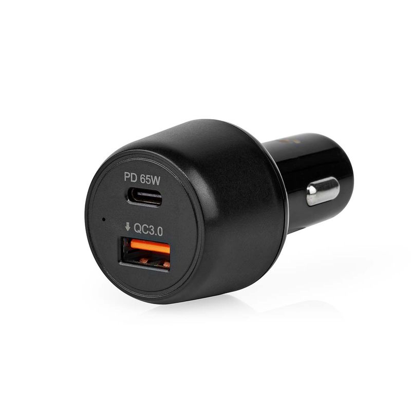 Nedis Billader 65W, 3.25A, USB-A / USB-C, Fast Charge, PD (Power Delivery) 65W, Smart IC-teknologi