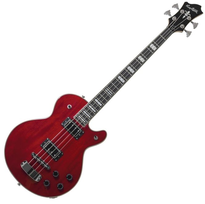 Hovedbilde Hagström Swede Bass - Wild Cherry Transparent