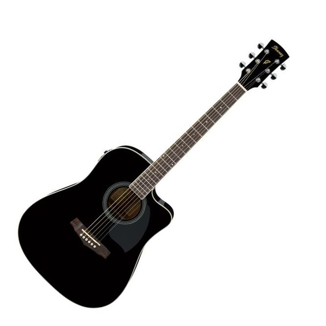 Hovedbilde Ibanez PF15ECE-BK Westerngitar med preamp