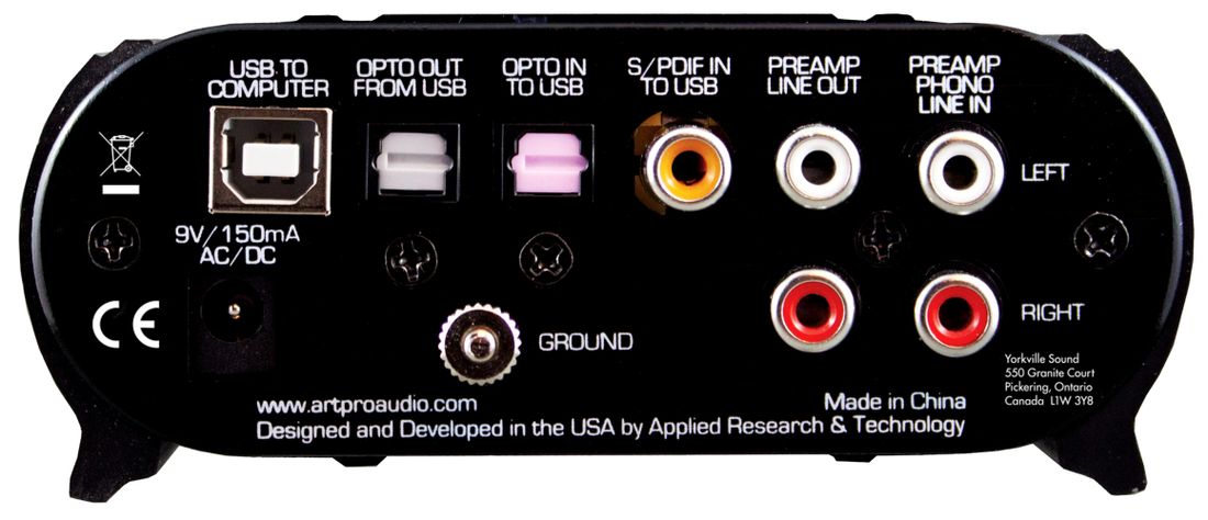 ART USB Phono Plus, høyoppløselig phono-forforsterker og USB-lydgrensesnitt