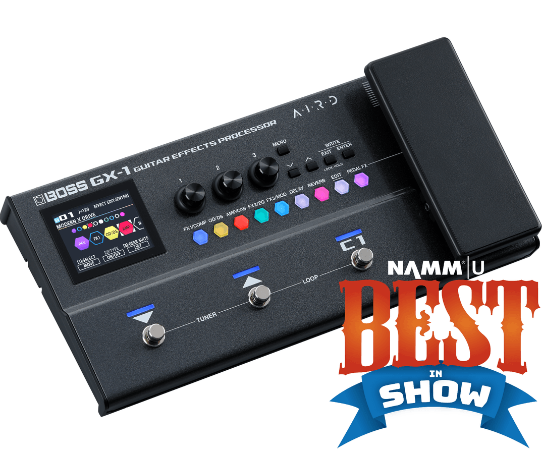 Boss GX-1 portabel gitarprosessor med førsteklasses BOSS-lyd