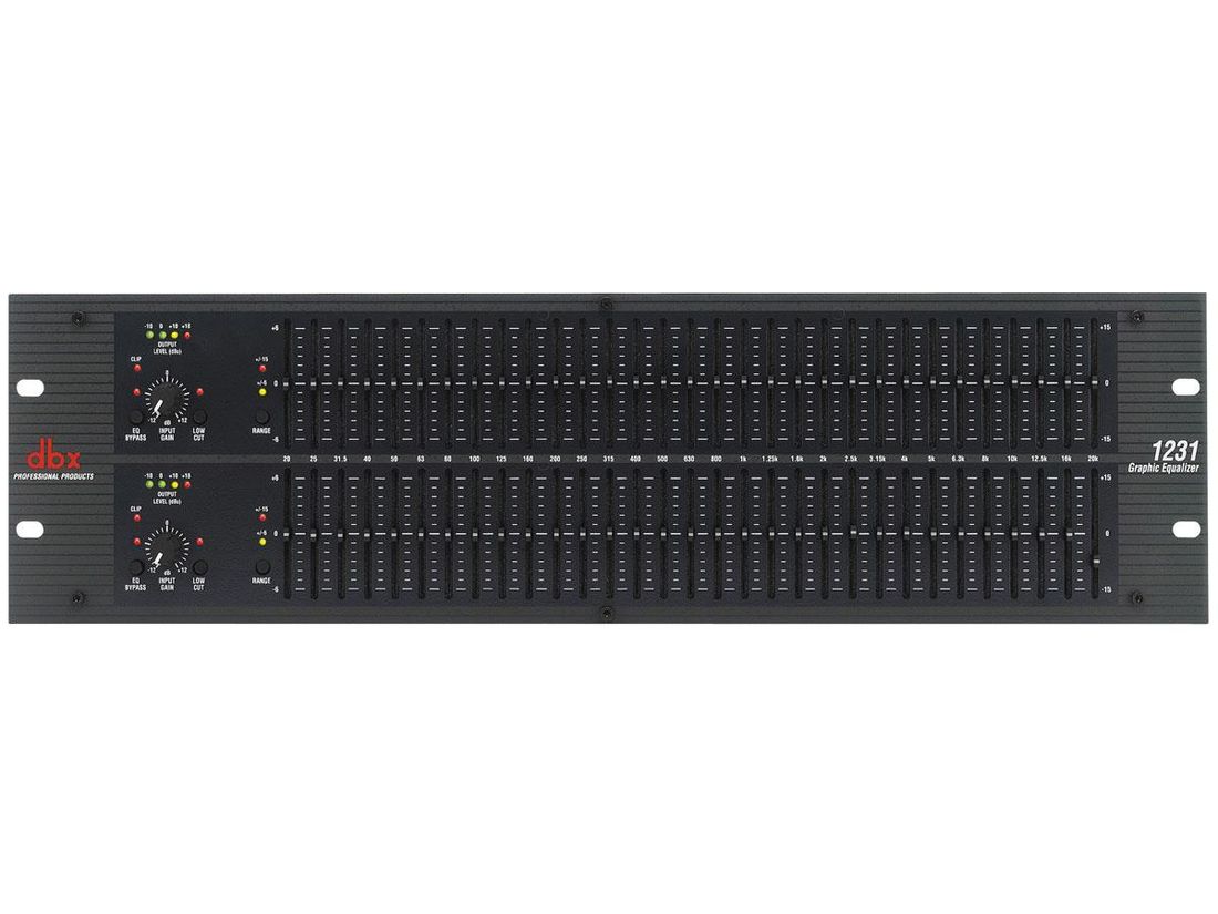 DBX 1231 Grafisk Equalizer, 2 x 31 bånd