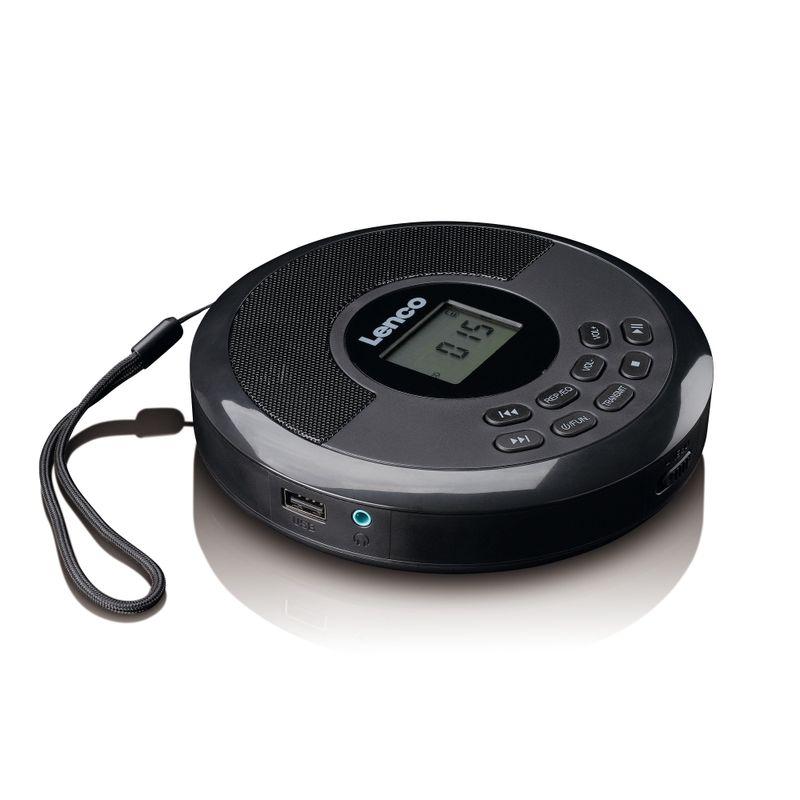 Lenco CD-340BK Discman med Bluetooth® og innebygde høyttalere