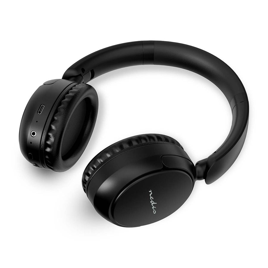 Nedis stemmestyrt trådløse hodetelefoner m/mikrofon og 12 timer batteritid