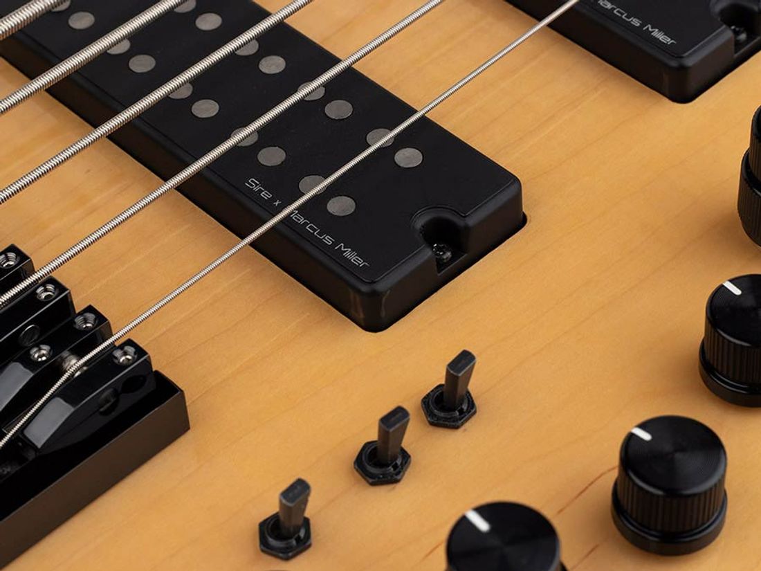 Sire M7+ S5/NT-  2nd Gen Swamp Ash/ Solid Maple 5-string Bass Natural