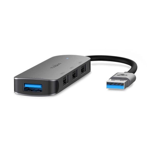 Hovedbilde Nedis USB-hub med 4x USB-A 3.2 Gen 1-porter, 5 Gbps