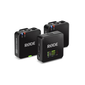Hovedbilde R&oslash;de Wireless Go Gen 3, to mikrofoner med sender og mottaker