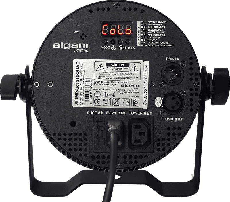 Algam Lighting Slimpar 1210 QUAD LED floodlight, RGBW