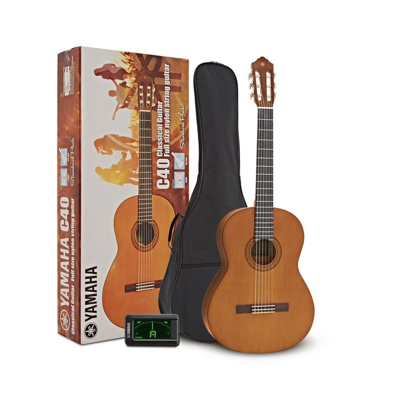Yamaha C40II Klassisk Gitar Standard Pakke m/ bag og tuner, Natur