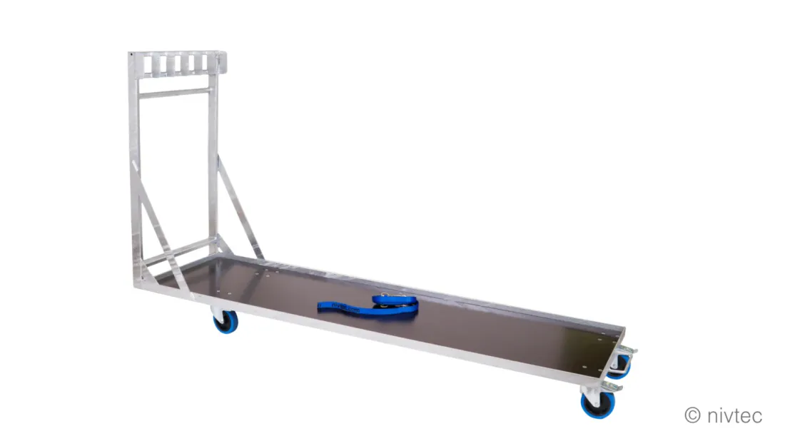 Nivtec Platform / Scene trolley, Large, for 6 platforms, 216 x 59cm