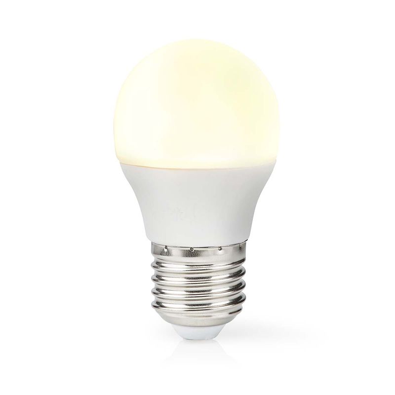 Nedis LED pære E27 - G45 | 4.9W | 470 lm | 2700 K | Varm Hvit