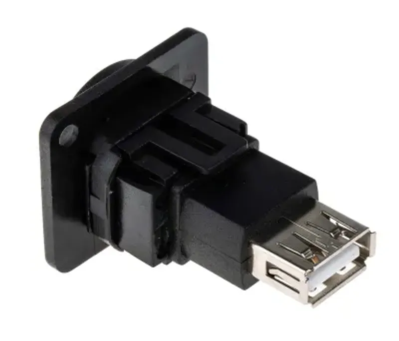 RS PRO Chassi USB A-A panelkontakt USB 2.0 