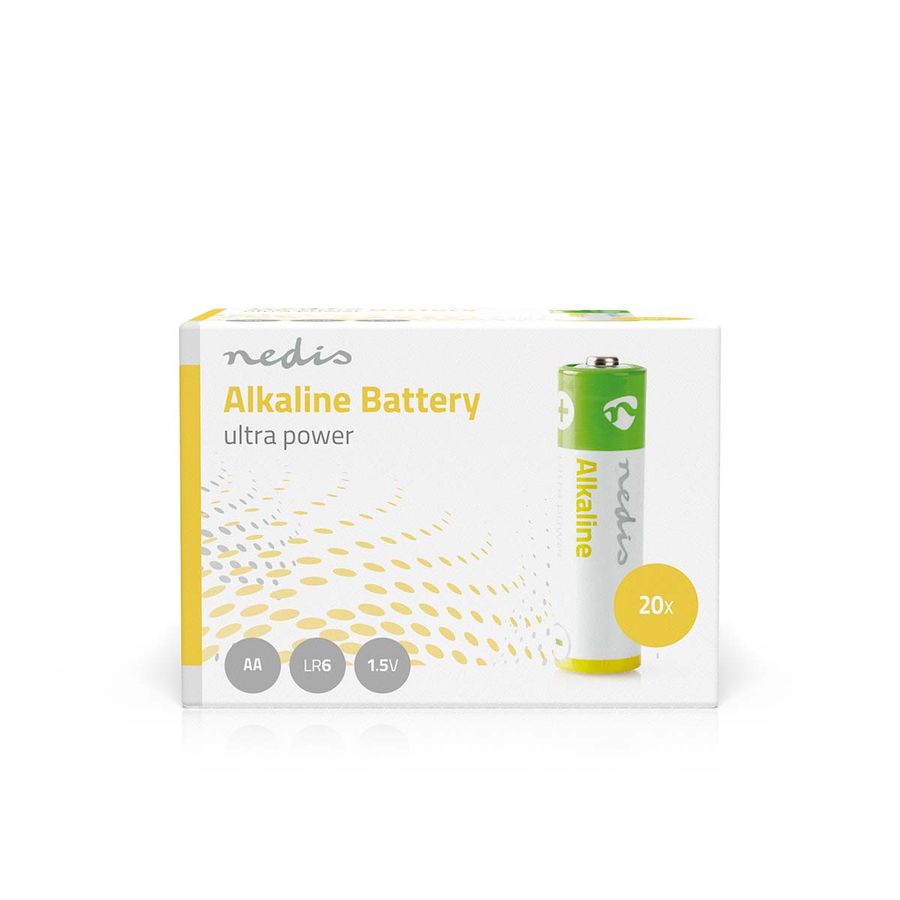 Nedis Alkaliske Batteri AA, 20 stk.