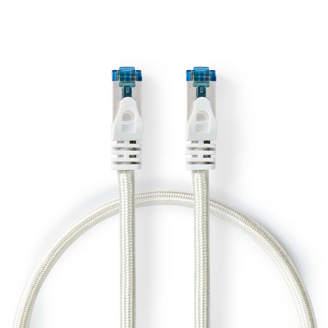 Hovedbilde Nettverkskabel Cat6 S/FTP, 10 Gbps, Flettet / PVC, 1m, Profigold